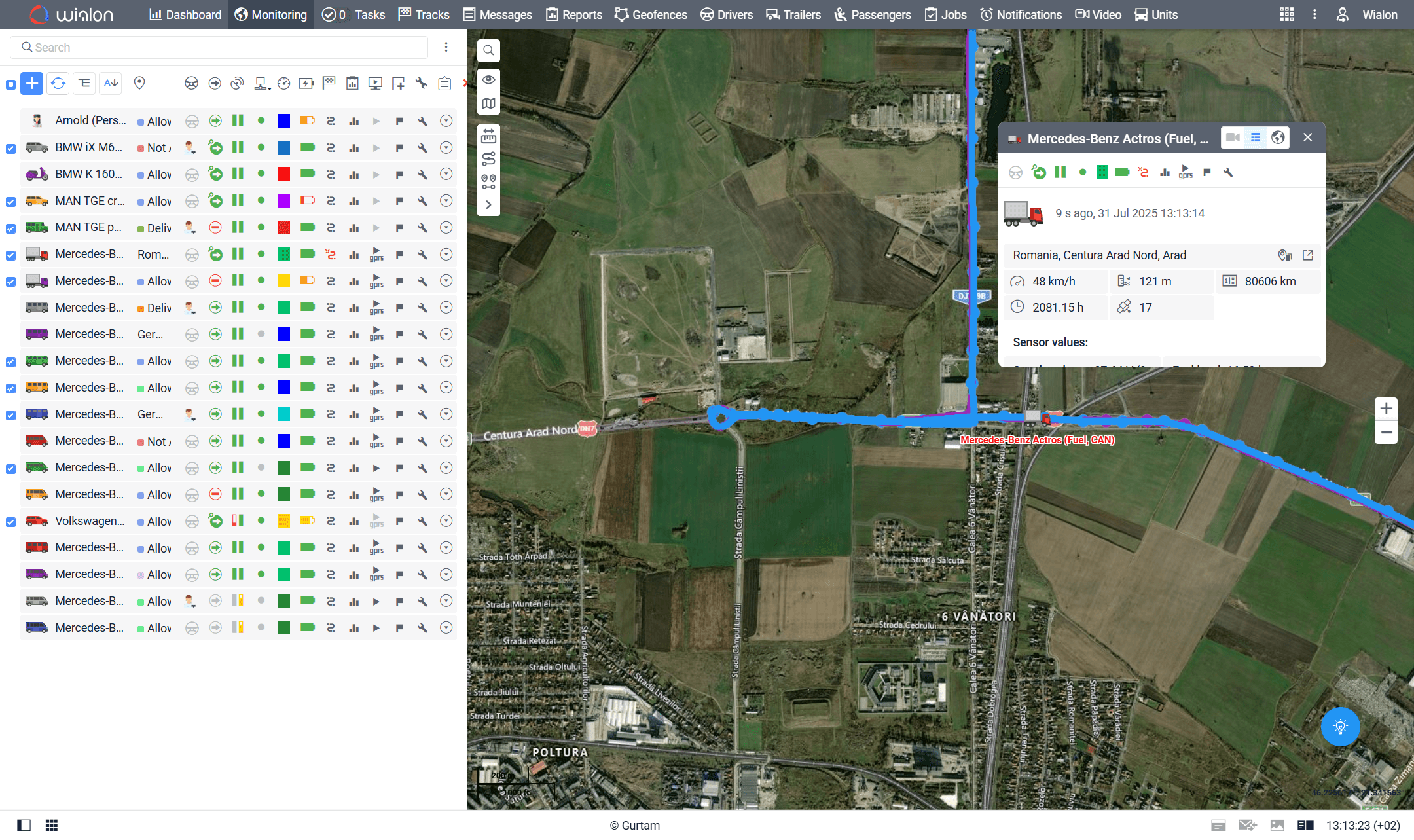 Real-time GPS Tracking